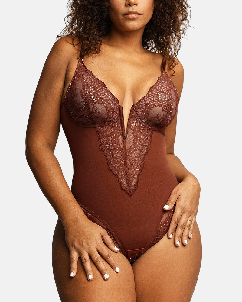 Built-In Shapewear Lace Bodysuit Or Jumpsuit Or Dress