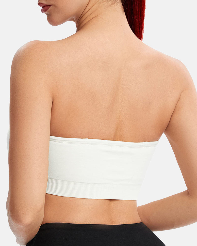 Non-Slip Seamless Wirefree Strapless Bandeau Bra