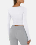 Slim-Fit Square Neck Top