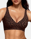 Seamless Deep V Push-Up Wireless Bra
