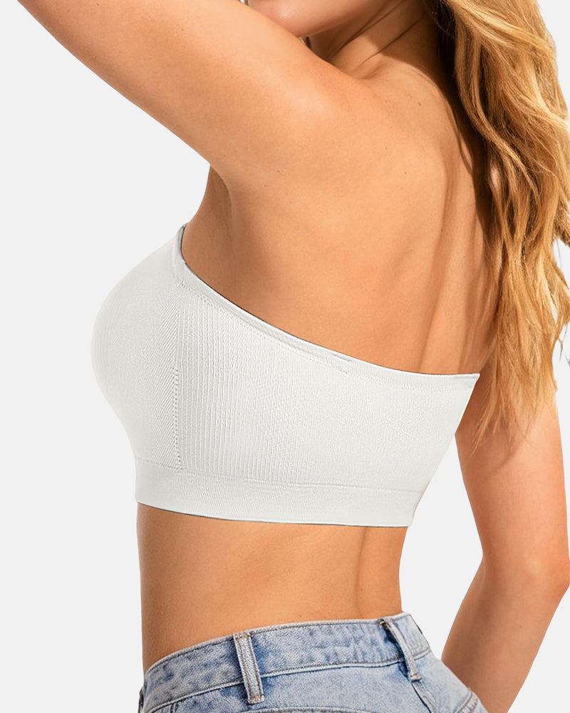 Sujetador Bandeau de Mujer Antideslizante Sin Costuras Inalámbrico Push Up