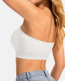 Sujetador Bandeau de Mujer Antideslizante Sin Costuras Inalámbrico Push Up