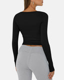 Slim-Fit Square Neck Top