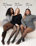 Warm Fleece Tights Slim Fit Tummy Control For Every Skin Tone