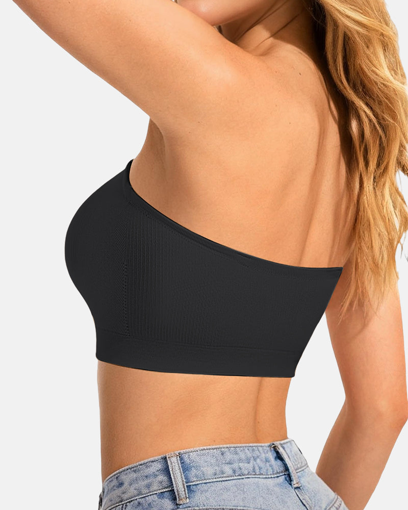 Sujetador Bandeau de Mujer Antideslizante Sin Costuras Inalámbrico Push Up