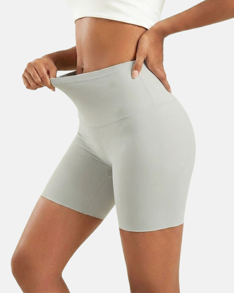 Pantalones cortos de faja sin costuras de cintura alta que controlan el abdomen