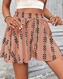 Pantalones cortos de mujer de cintura alta con estampado bohemio