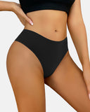 Tangas sin costura de cintura alta con control de abdomen para mujer