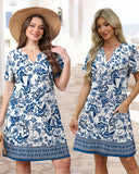 Vestido midi con cuello en V, suave como la mantequilla, favorecedor y con bolsillos