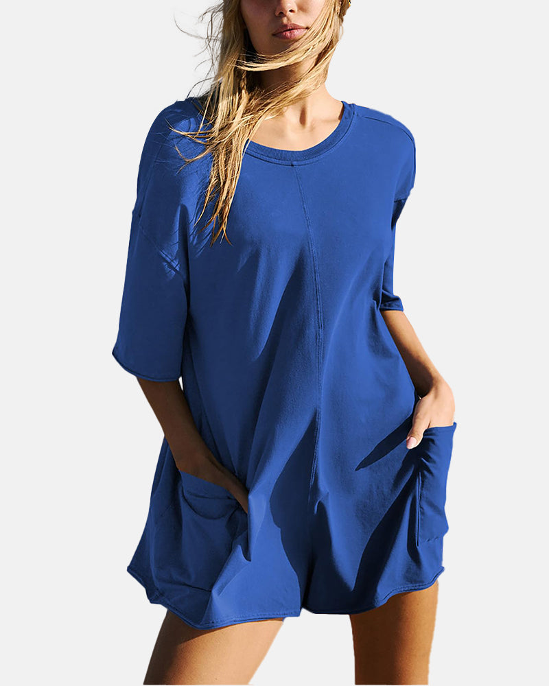Women’s Loose-Fitting Casual Jumpsuit