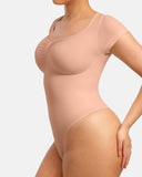 V Neck Tummy Control Seamless Shapewear