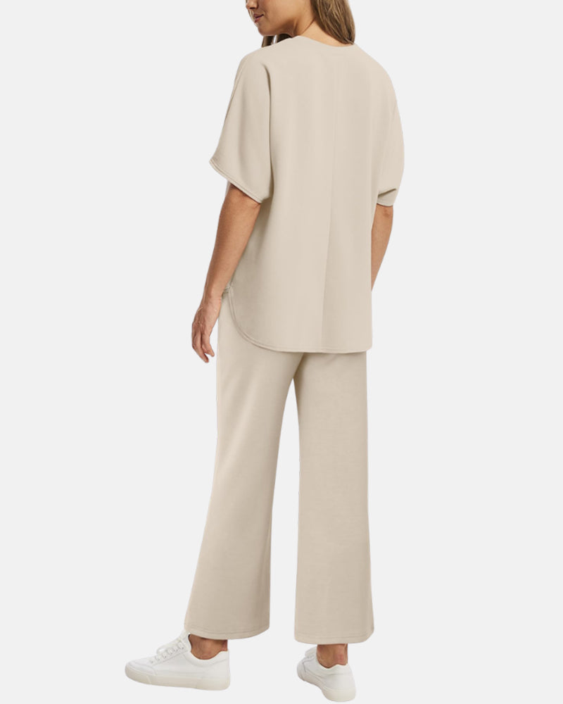 Conjunto de Salón Relax AERIA™ – Edición Pantalones de Pierna Ancha