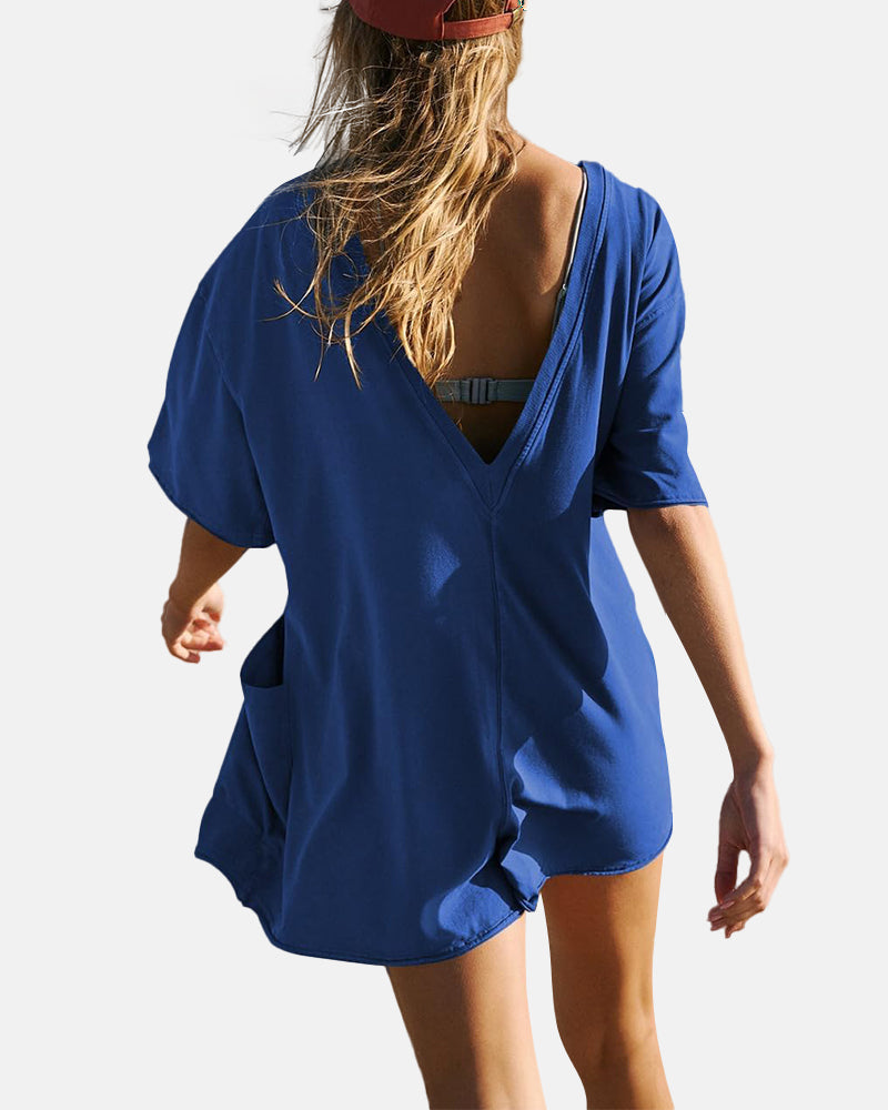 Women’s Loose-Fitting Casual Jumpsuit