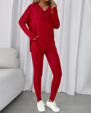 2026 Conjunto Informal de Descanso Camisas Extragrandes Leggings a Juego
