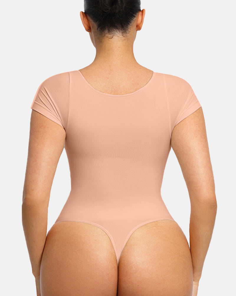 V Neck Tummy Control Seamless Shapewear
