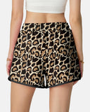 Checkered Drawstring Elastic Waist Casual Shorts with Pockets