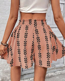 Pantalones cortos de mujer de cintura alta con estampado bohemio