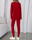 2026 Conjunto Informal de Descanso Camisas Extragrandes Leggings a Juego