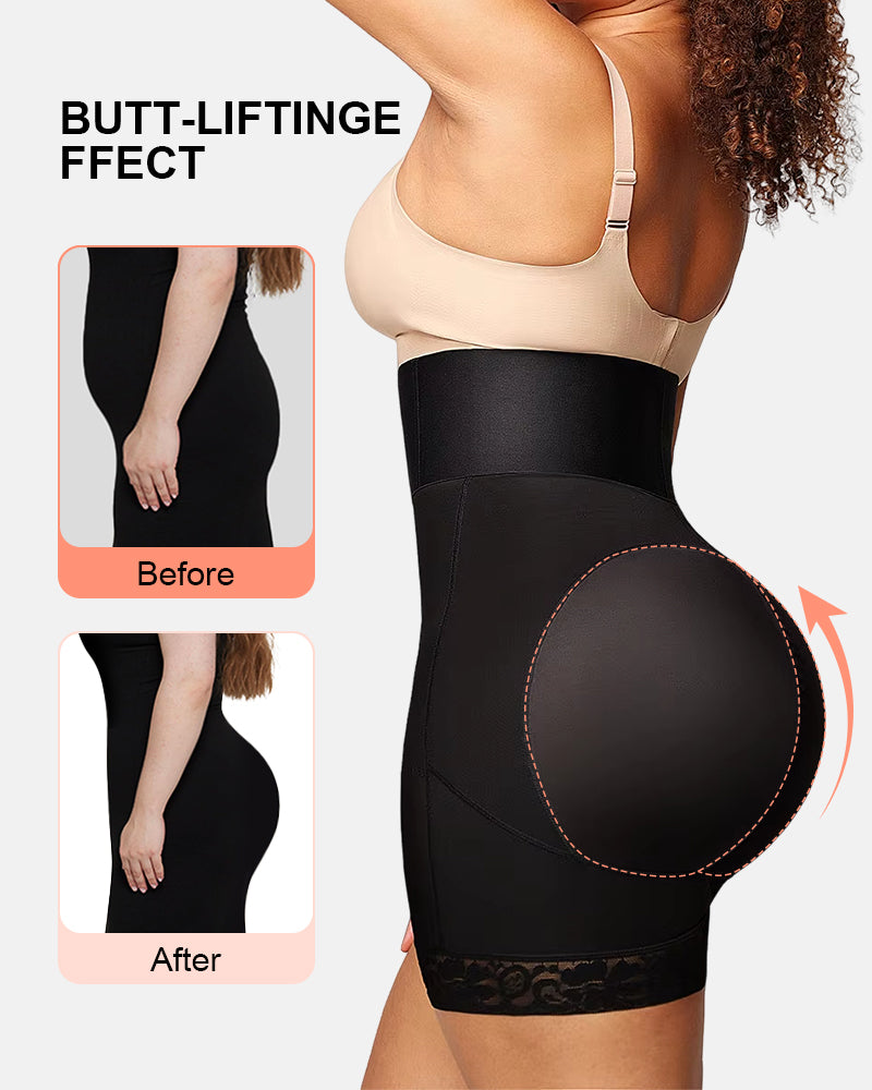 Double-Layer Tummy Control BBL High Waist Girdle Shorts