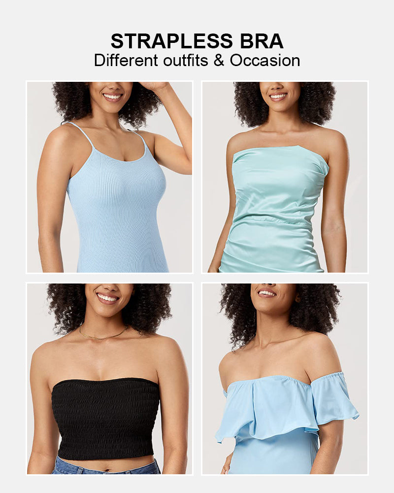 Full Support Non-Slip Strapless Minimizer Bra
