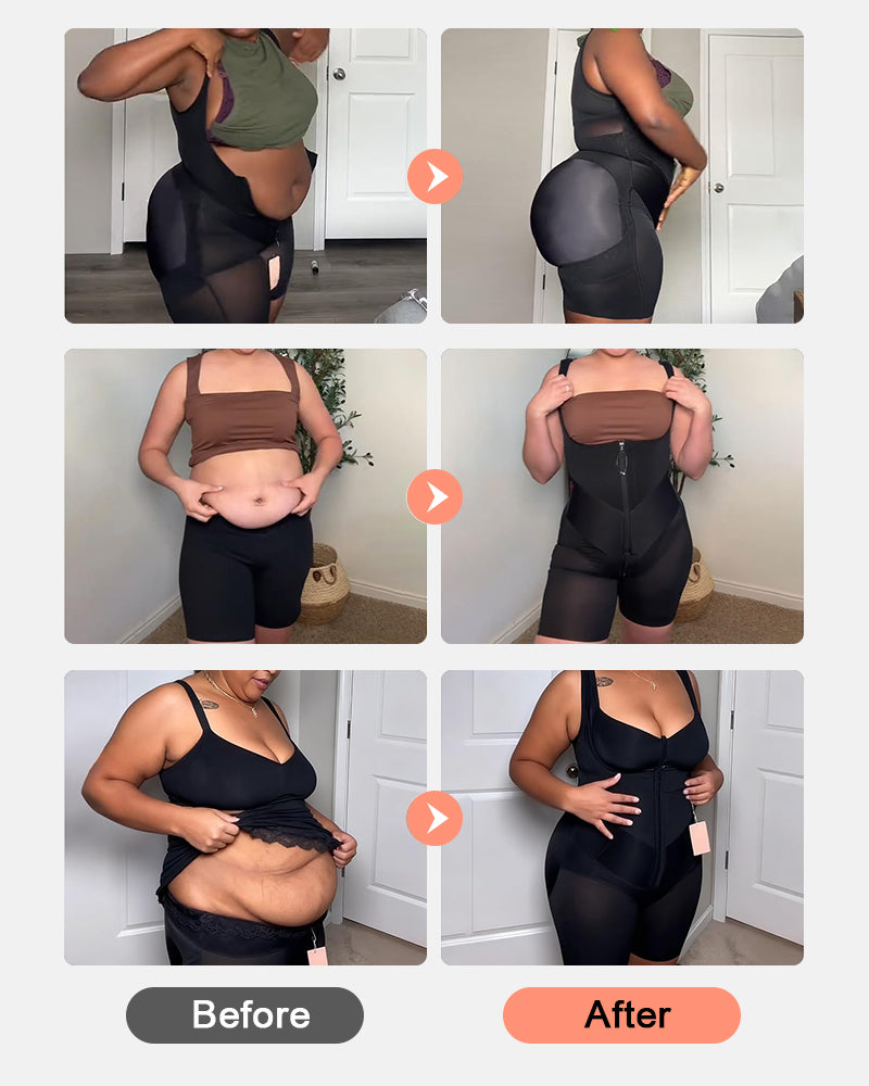 Faja posparto de control abdominal con cremallera en la entrepierna