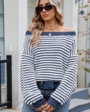 Women's Striped Knit Top
