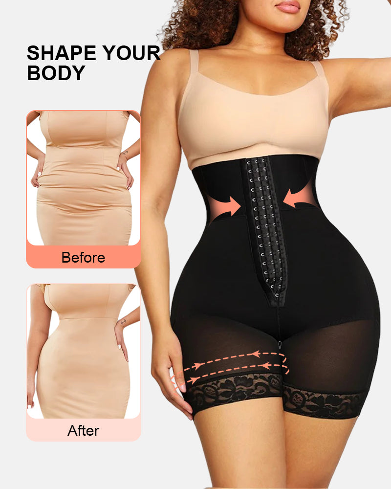 Double-Layer Tummy Control BBL High Waist Girdle Shorts