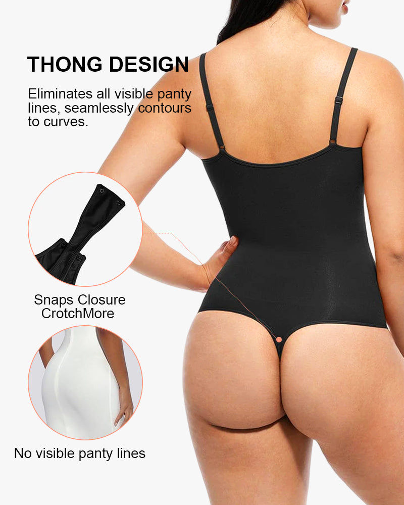 Tummy Control Seamless Thong Bodysuit