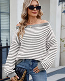 Women's Striped Knit Top
