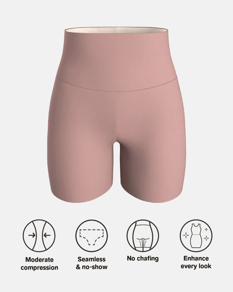 Seamless Shaping Shorts No Slip Waistband Butt Lift Tummy Control