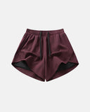 Pantalones cortos casuales de verano de dos piezas simuladas deportivos