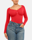 Seamless Supportive Long Sleeve Tummy Control Bodysuit
