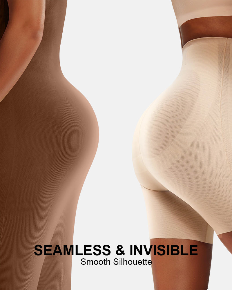 Breathable High Waisted Tummy Control Shapewear Butt Lifting Seamless Shorts