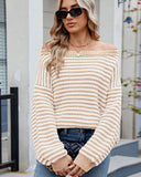 Women's Striped Knit Top