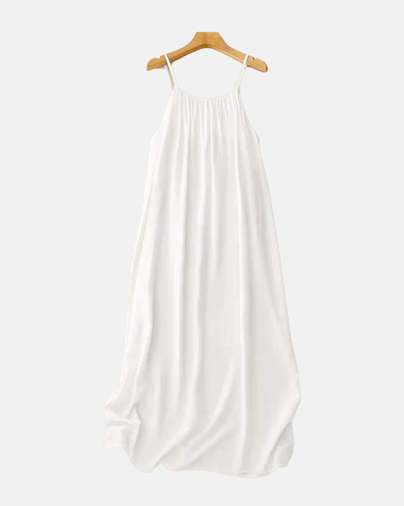 Women's Solid Color Backless Cami Dress