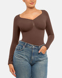 Seamless Supportive Long Sleeve Tummy Control Bodysuit