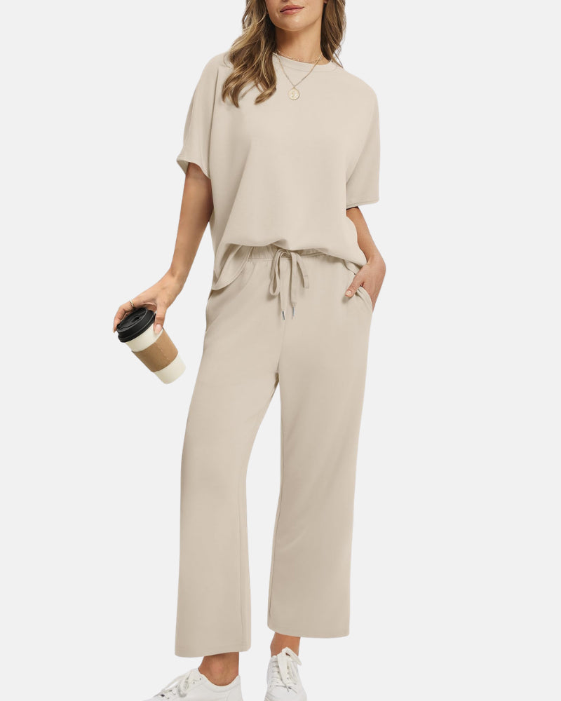 Conjunto de Salón Relax AERIA™ – Edición Pantalones de Pierna Ancha