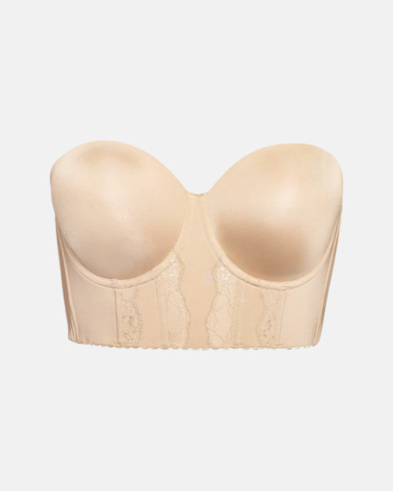 Non-Slip Strapless Longline Support Bra