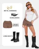 Illusion Mesh Turtleneck Long Sleeve Tummy Control Bodysuit