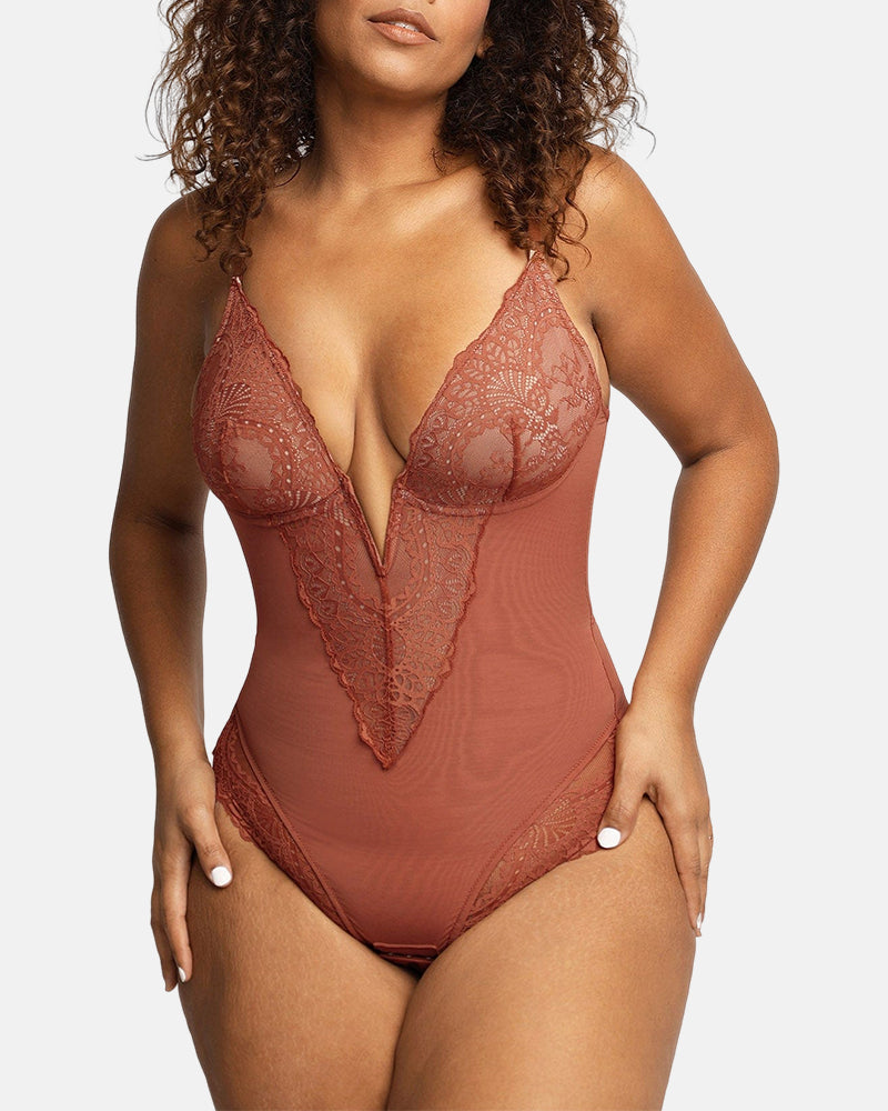Built-In Shapewear Lace Bodysuit Or Jumpsuit Or Dress