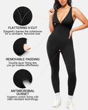 Sculpting Bodysuit Deep V-Neck Curves Support