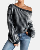 Women's Striped Knit Top
