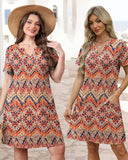 Vestido midi con cuello en V, suave como la mantequilla, favorecedor y con bolsillos