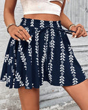 Pantalones cortos de mujer de cintura alta con estampado bohemio