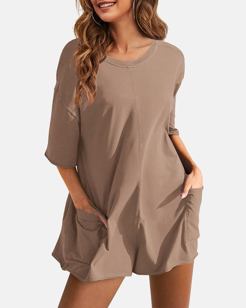 Women’s Loose-Fitting Casual Jumpsuit
