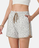 Checkered Drawstring Elastic Waist Casual Shorts with Pockets