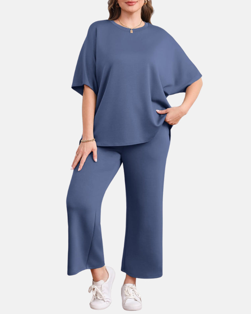 Conjunto de Salón Relax AERIA™ – Edición Pantalones de Pierna Ancha