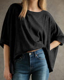 Soft Everyday Oversized Solid T-Shirt