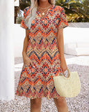 Vestido midi con cuello en V, suave como la mantequilla, favorecedor y con bolsillos