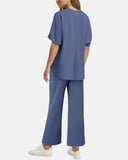 Conjunto de Salón Relax AERIA™ – Edición Pantalones de Pierna Ancha